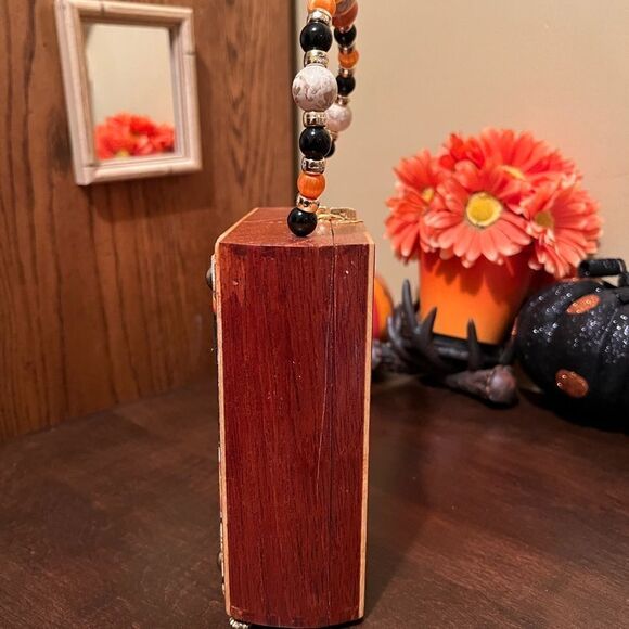 VINTAGE CIGAR BOX PURSE FALL COLORS - Picture 3 of 11